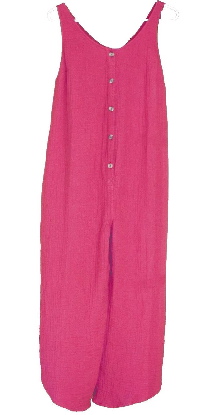 Ingrid & Isabel Maternity Jumpsuit Size XS 0-2 Raspberry Sleeveless Cropped Leg